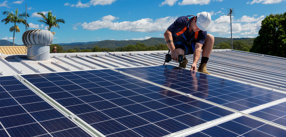 Solar panel installation - Auswell Energy - Gold Coast
