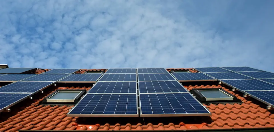 Home solar panels roof installation